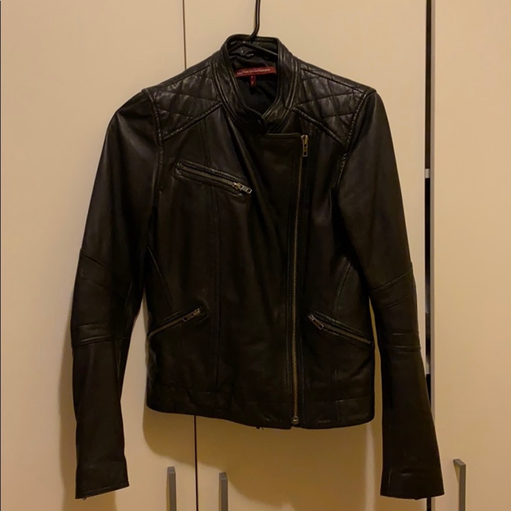 Comptoir Des Cotonniers Leather Jacket Small